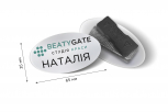 Овальные бейджи 65*35 мм