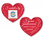 Шоколад з листовкой 90*90мм