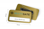 Бейджи 75*40 с окном 65*10 мм