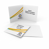 Еврооткрытка со сгибом